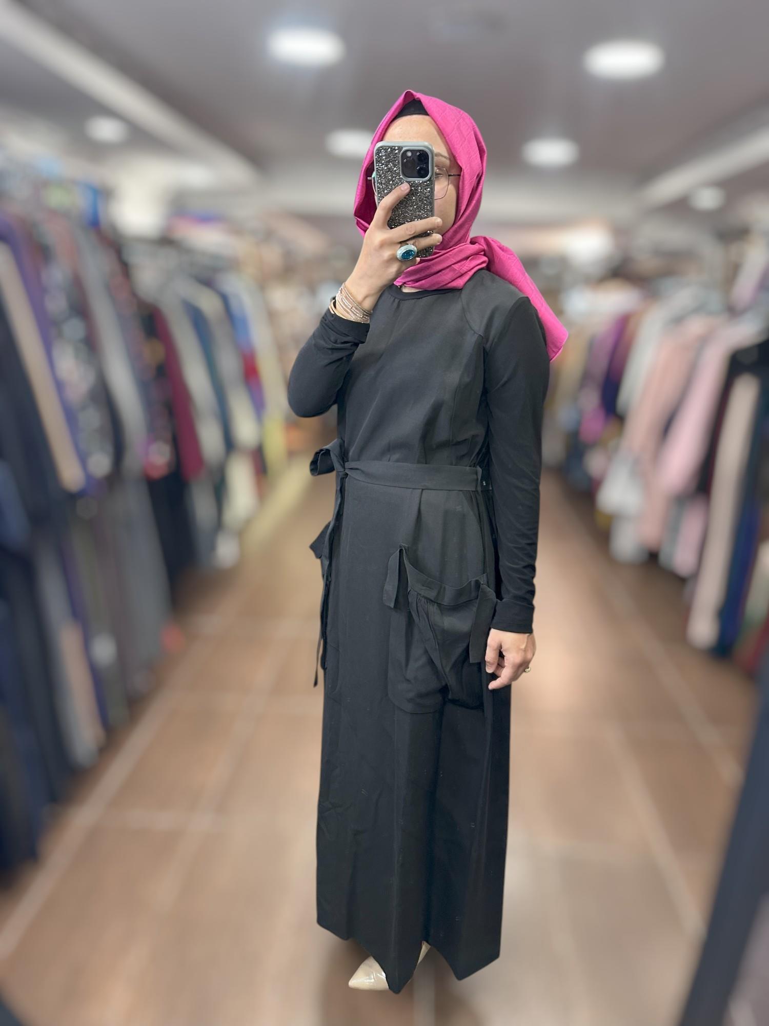 MissWhence 37814 Basic Elbise - Siyah