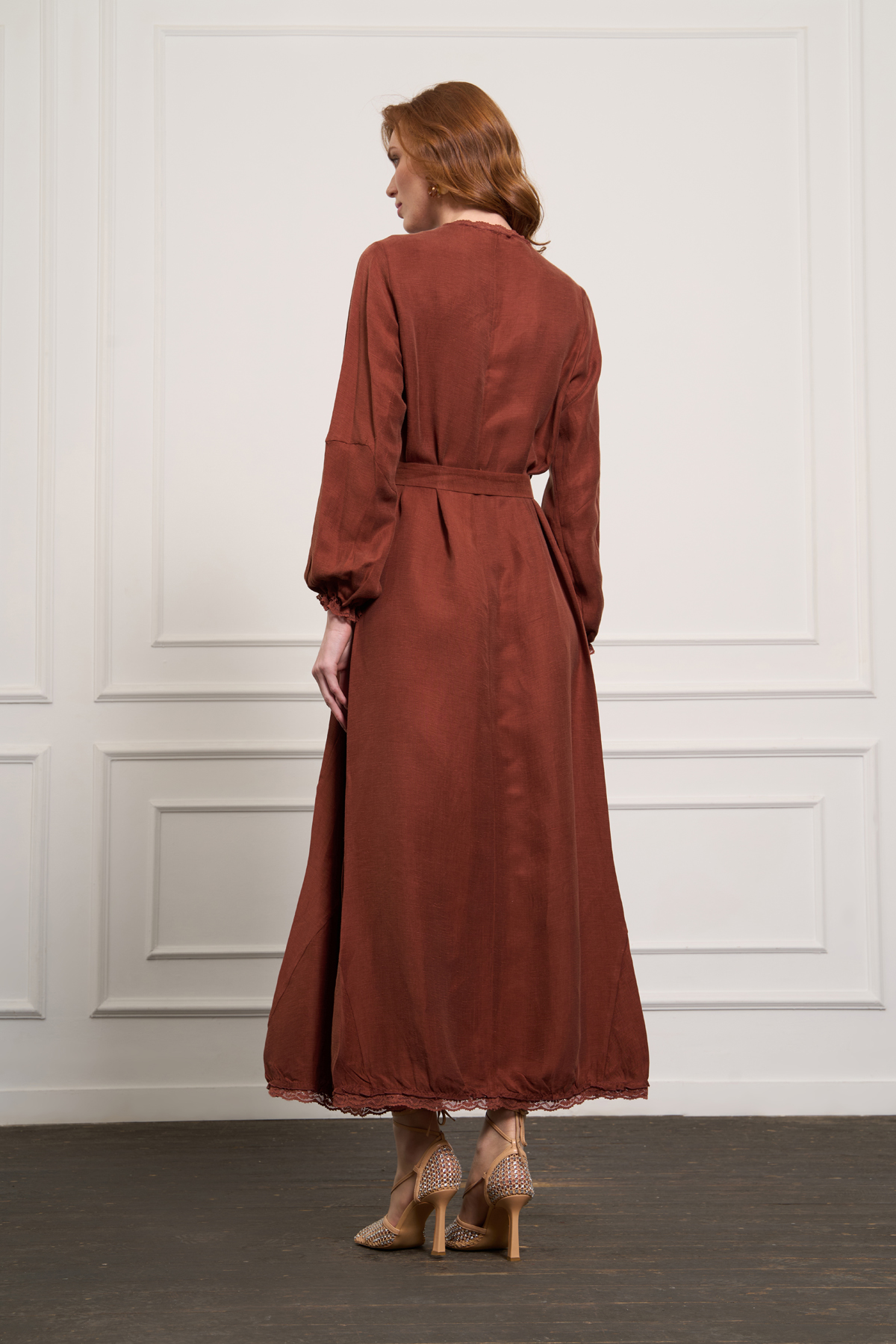 MissWhence 37831 Elbise - Turuncu