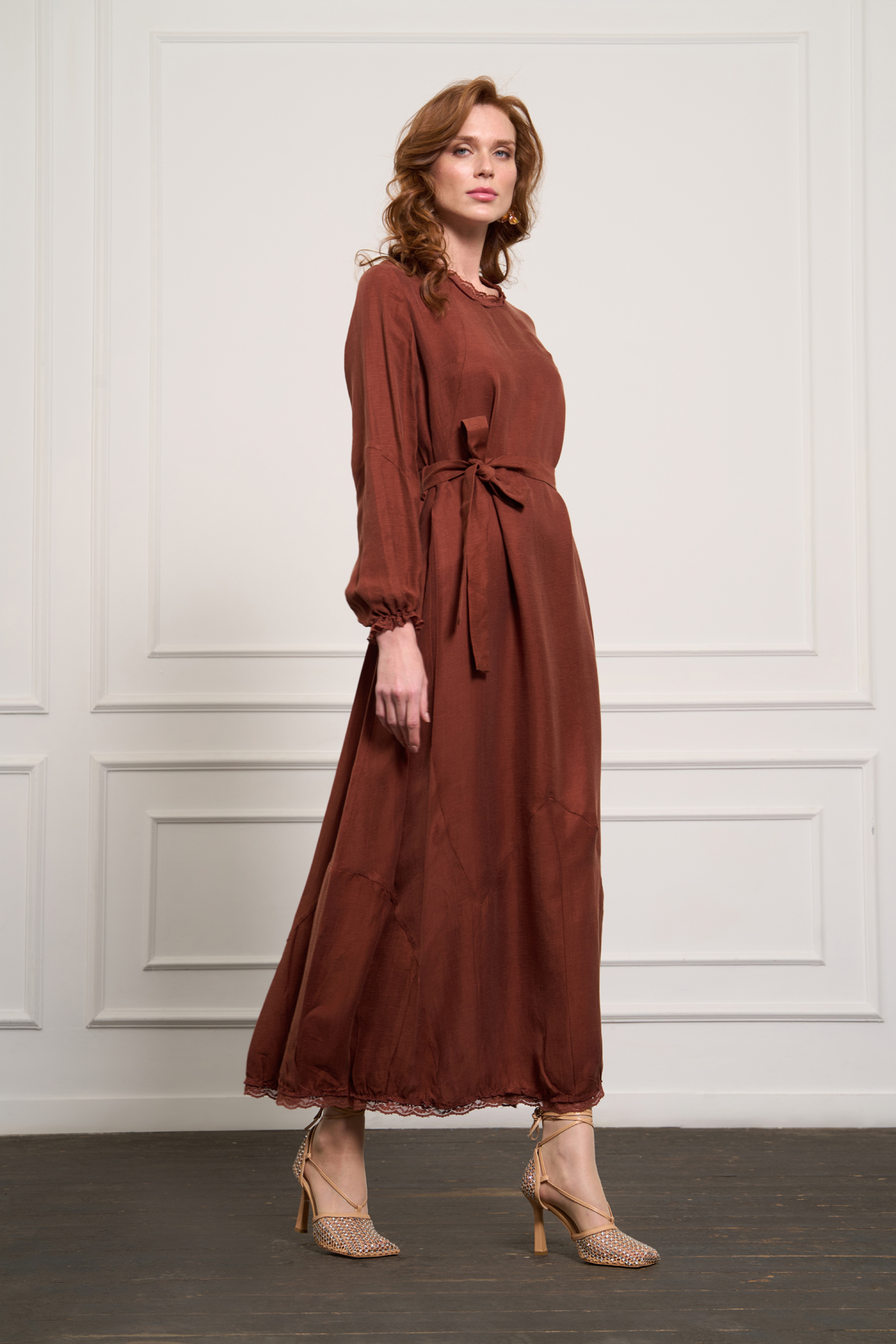 MissWhence 37831 Elbise - Turuncu