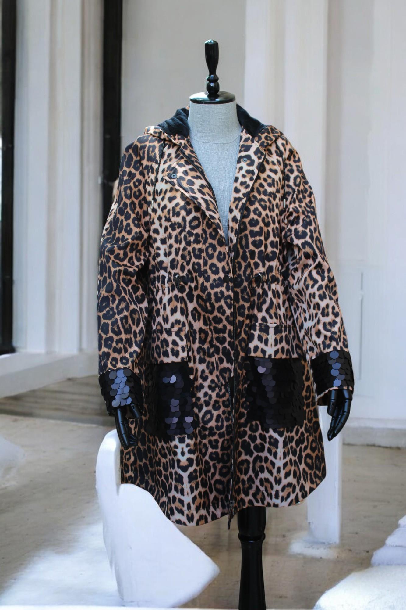 My312 LEOPARLI PULLU KAP - CAMEL