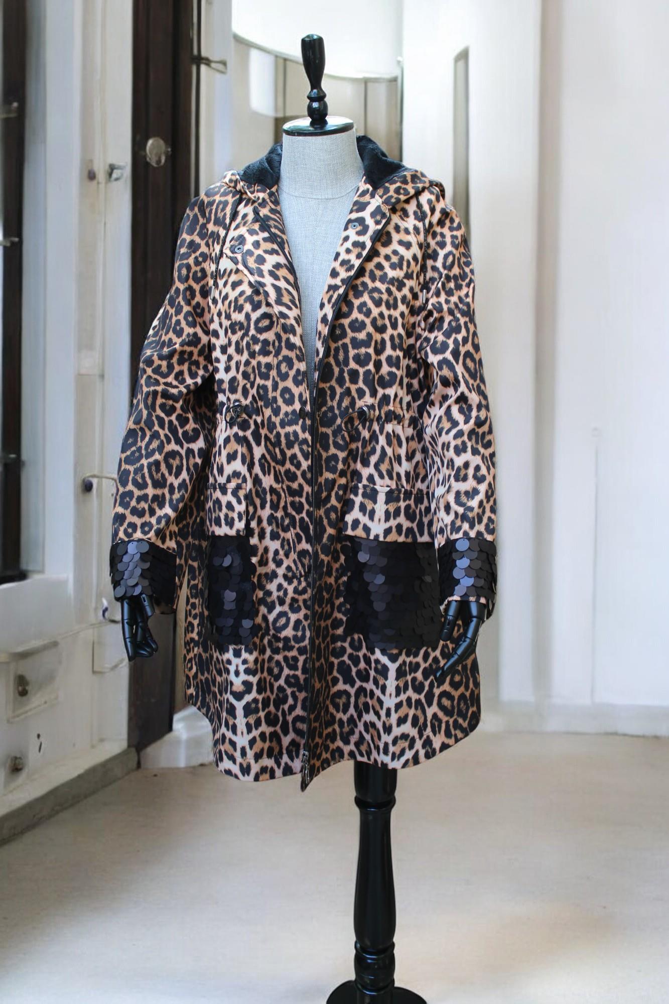 My312 LEOPARLI PULLU KAP - CAMEL