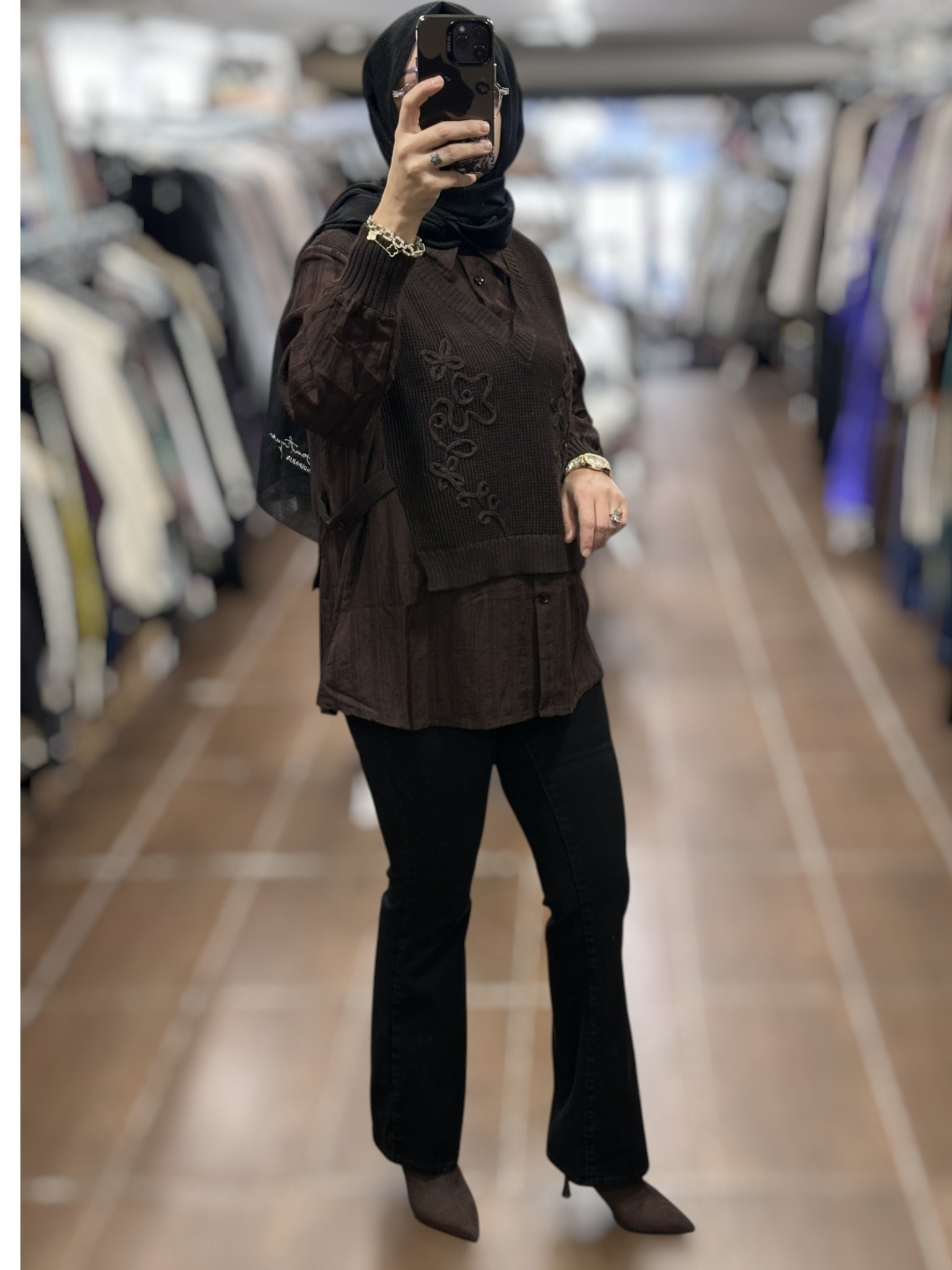 ON FASHION 26K.ON.BLZ.60351.01 BLUZ - KAHVE