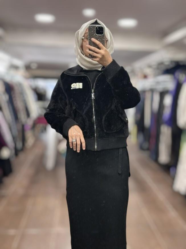 ON FASHION 26K.ON.MNT.66720.01 SAKALLI CEP DETAYLI MONT - SİYAH