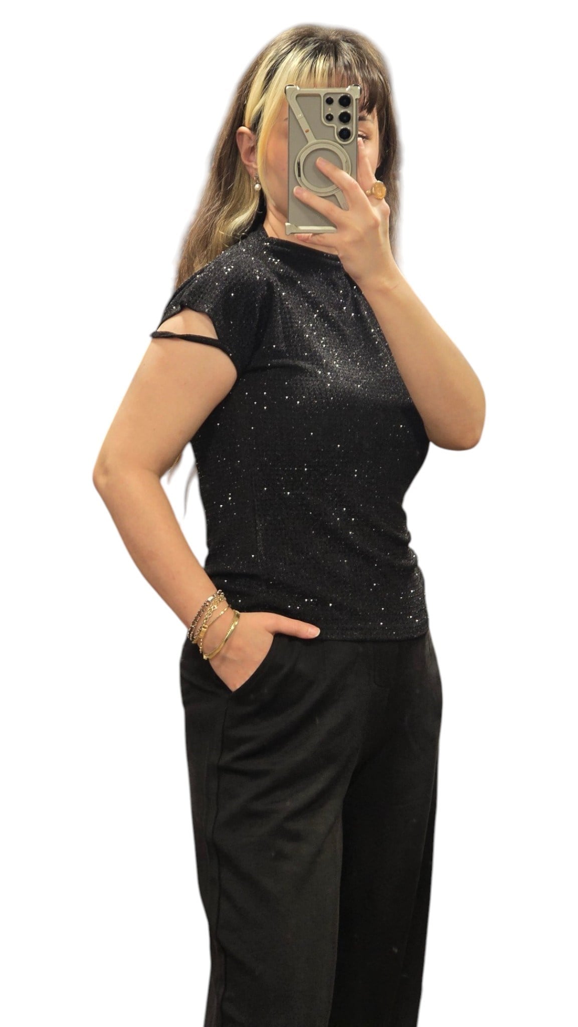 ON FASHION 26Y.ON.BLZ.70357.01 BLUZ - SİYAH
