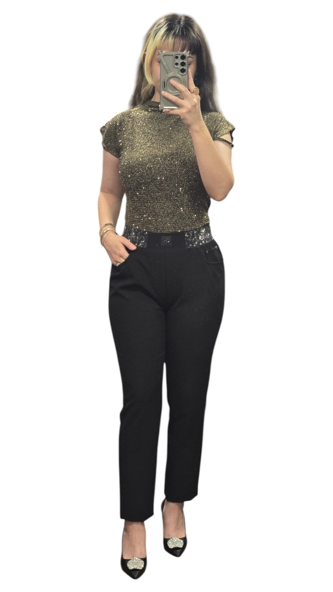 ON FASHION 26Y.ON.BLZ.70357.01 BLUZ - GOLD