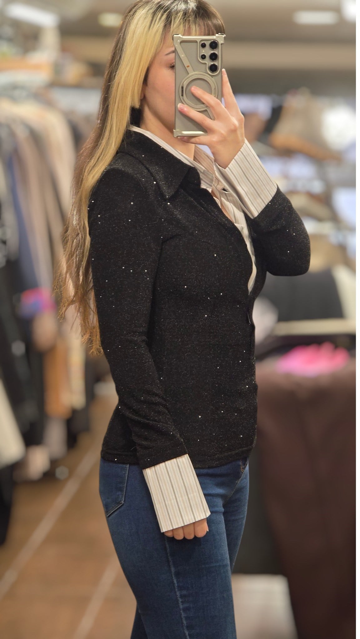 ON FASHION 26Y.ON.BLZ.70364.01 BLUZ - SİYAH
