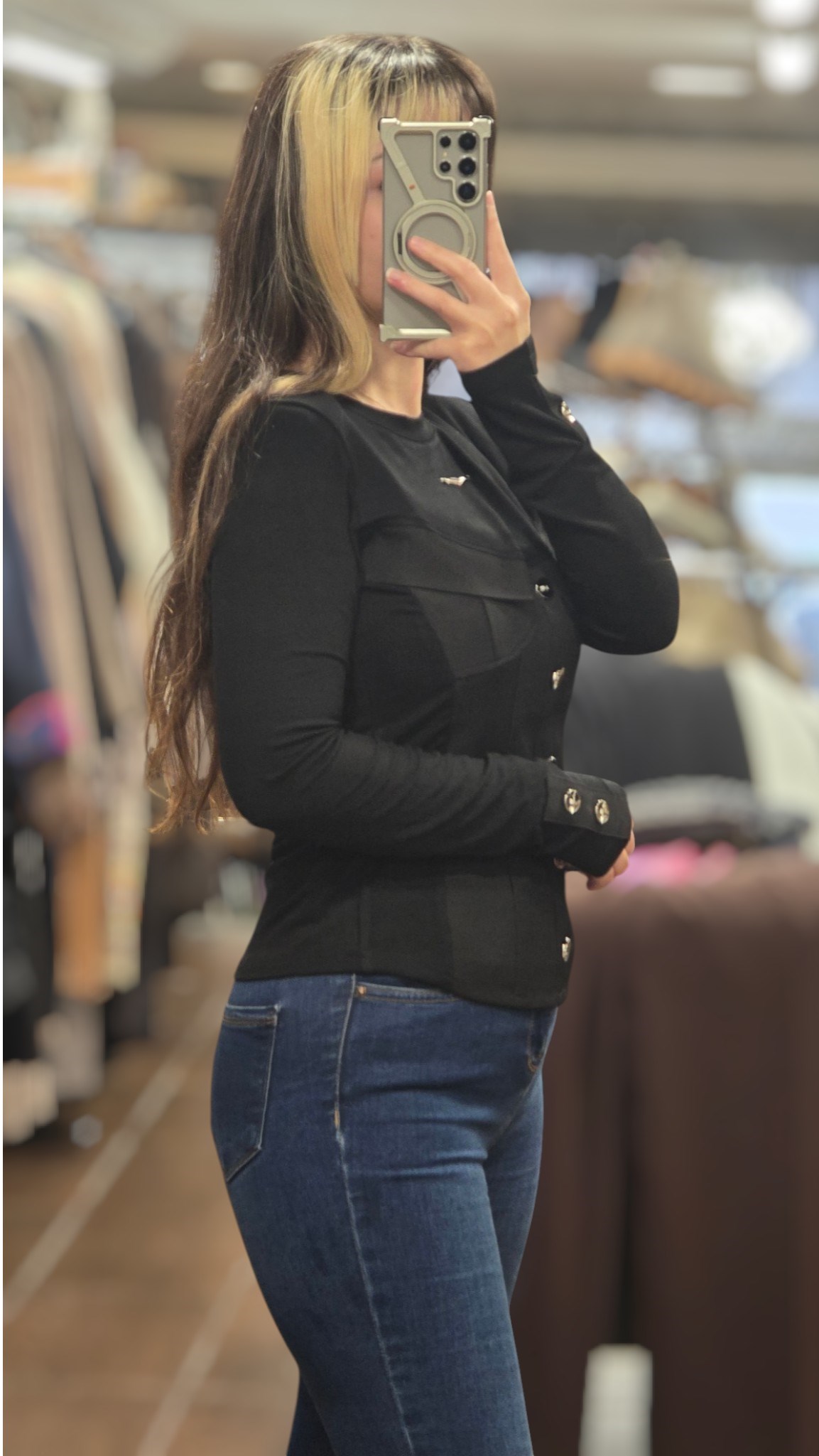 ON FASHION 26Y.ON.BLZ.70365.01 BLUZ * SİYAH