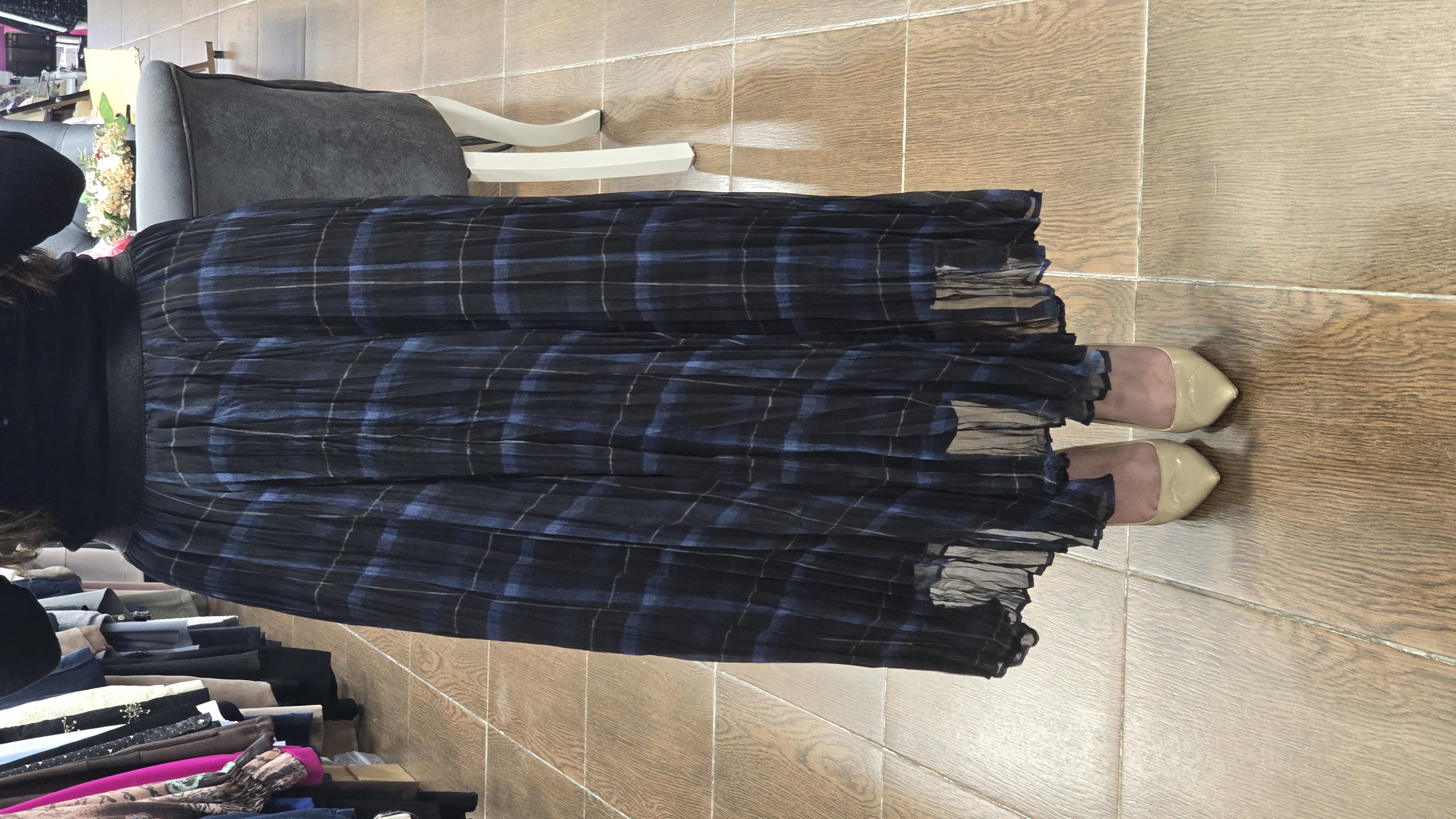 ON FASHION 26Y.ON.ETK.74218.01 BELİ LASTİKLİ MİDİ BOY FIRFIR ETEK-LACİ