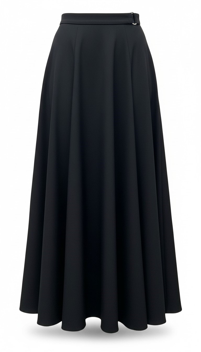 ON FASHION 26Y.ON.ETK.78909.01 MİDİ BOY BOL ETEK - SİYAH