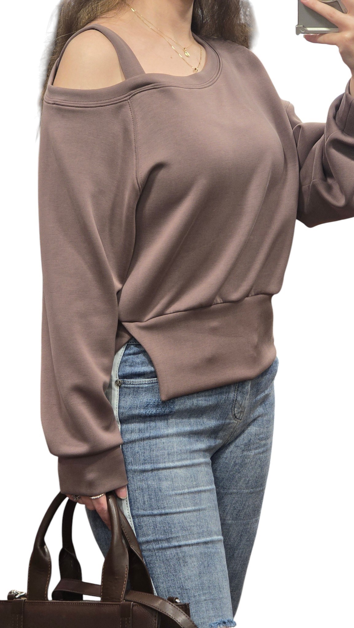 ON FASHION 26Y.ON.SWT.76324.01 OMZU AÇIK VEREV SWEAT - KAHVE