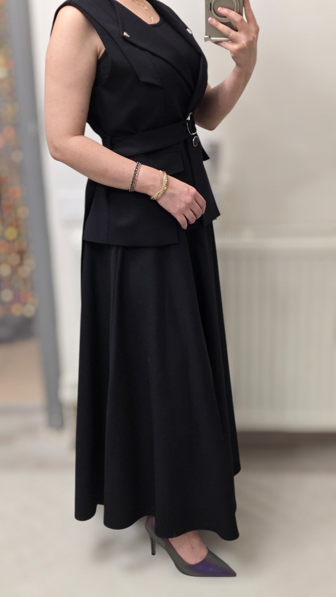 ON FASHION 26Y.ON.YLK.78908.01 CEP KAPAKLI KEMERLİ YELEK- SİYAH