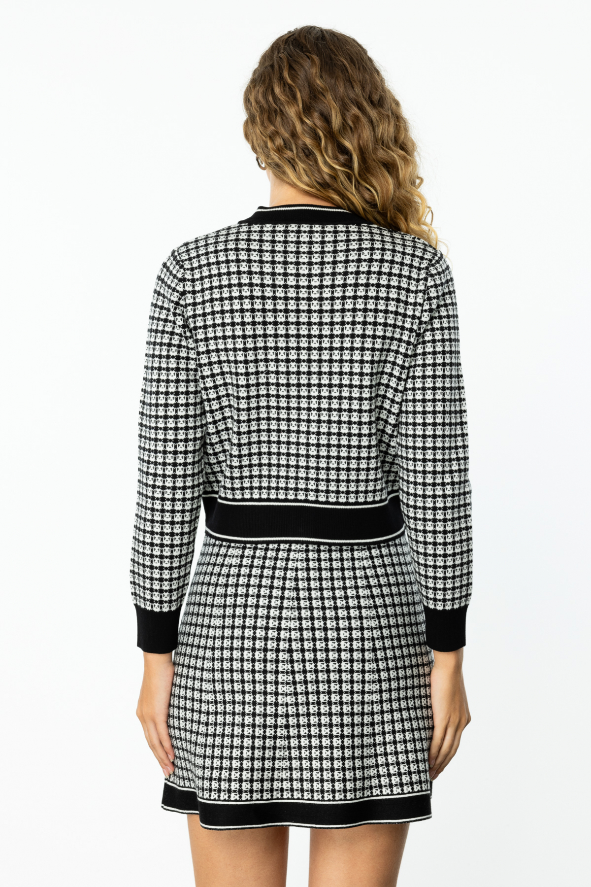 ON FASHION Cepli Desenli Hırka - Siyah