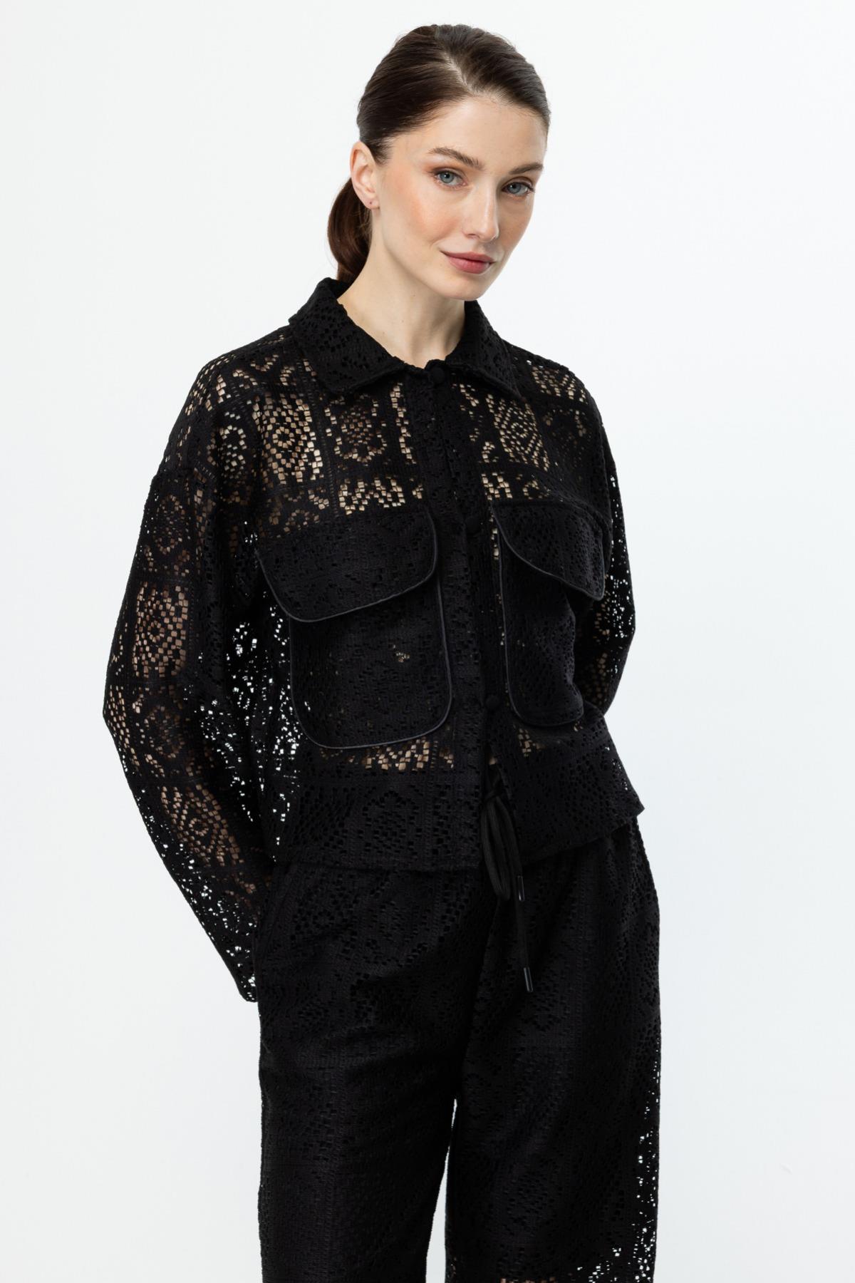 ON FASHION DANTEL CEKET - SİYAH