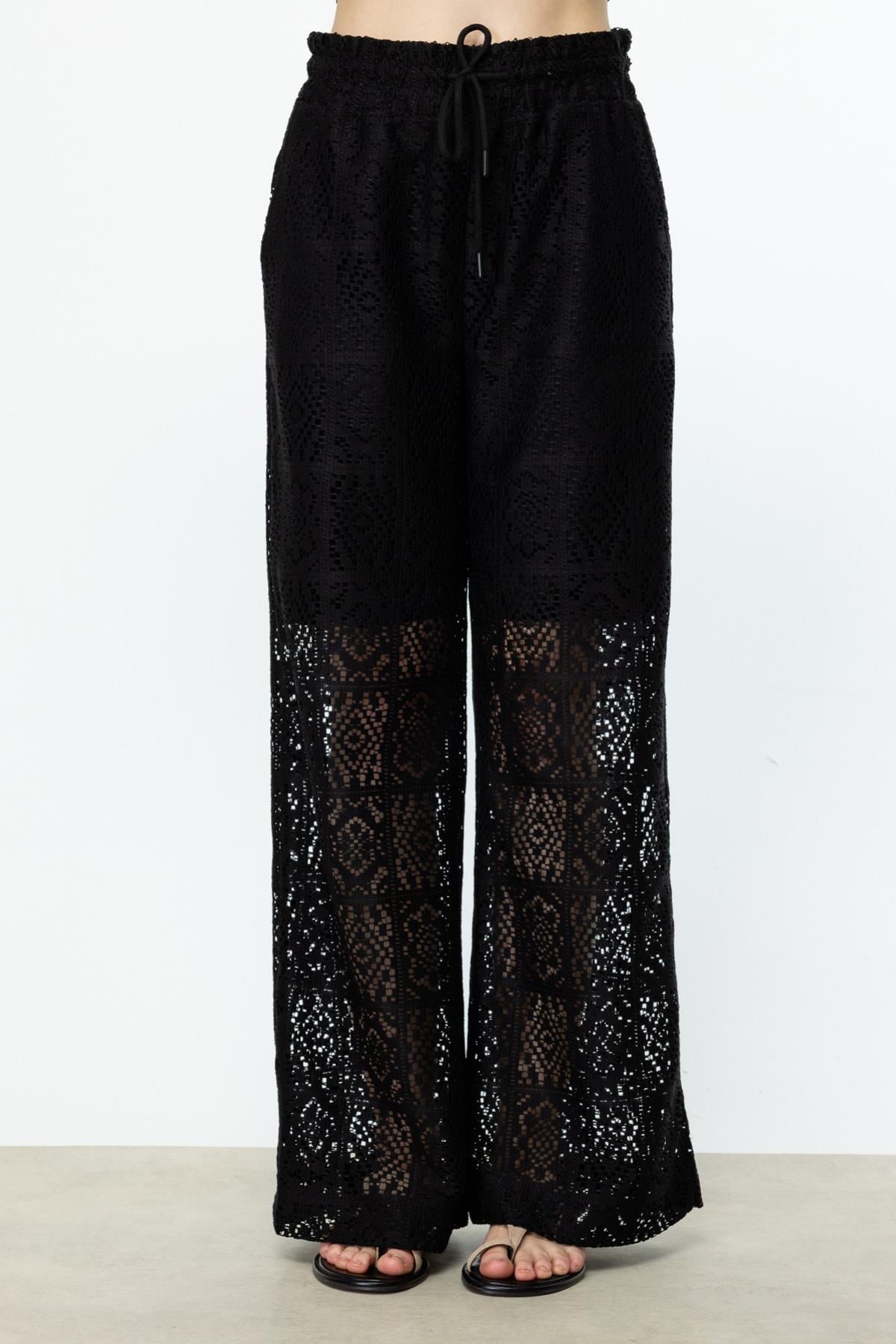 ON FASHION DANTEL PANTOLON - SİYAH