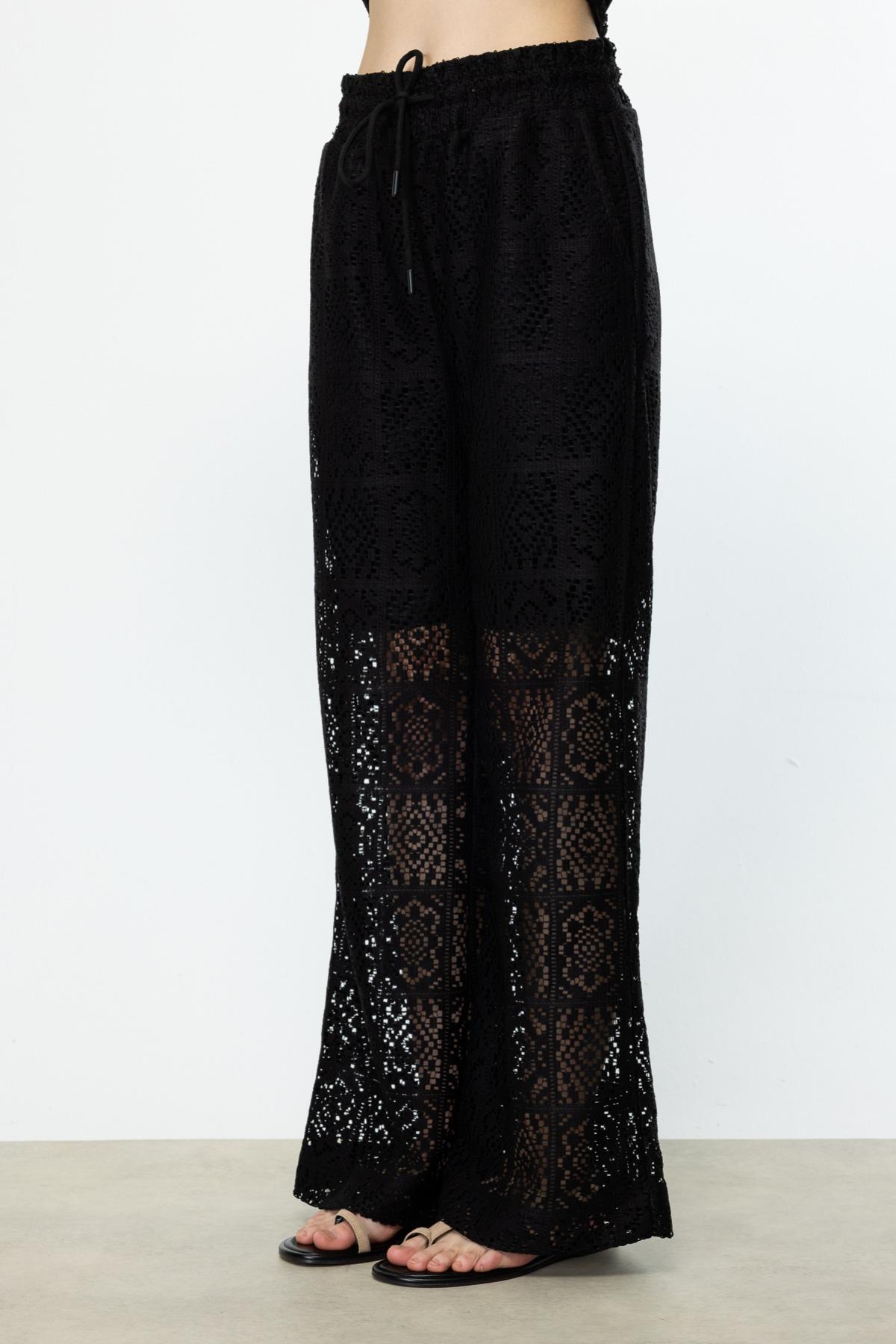 ON FASHION DANTEL PANTOLON - SİYAH