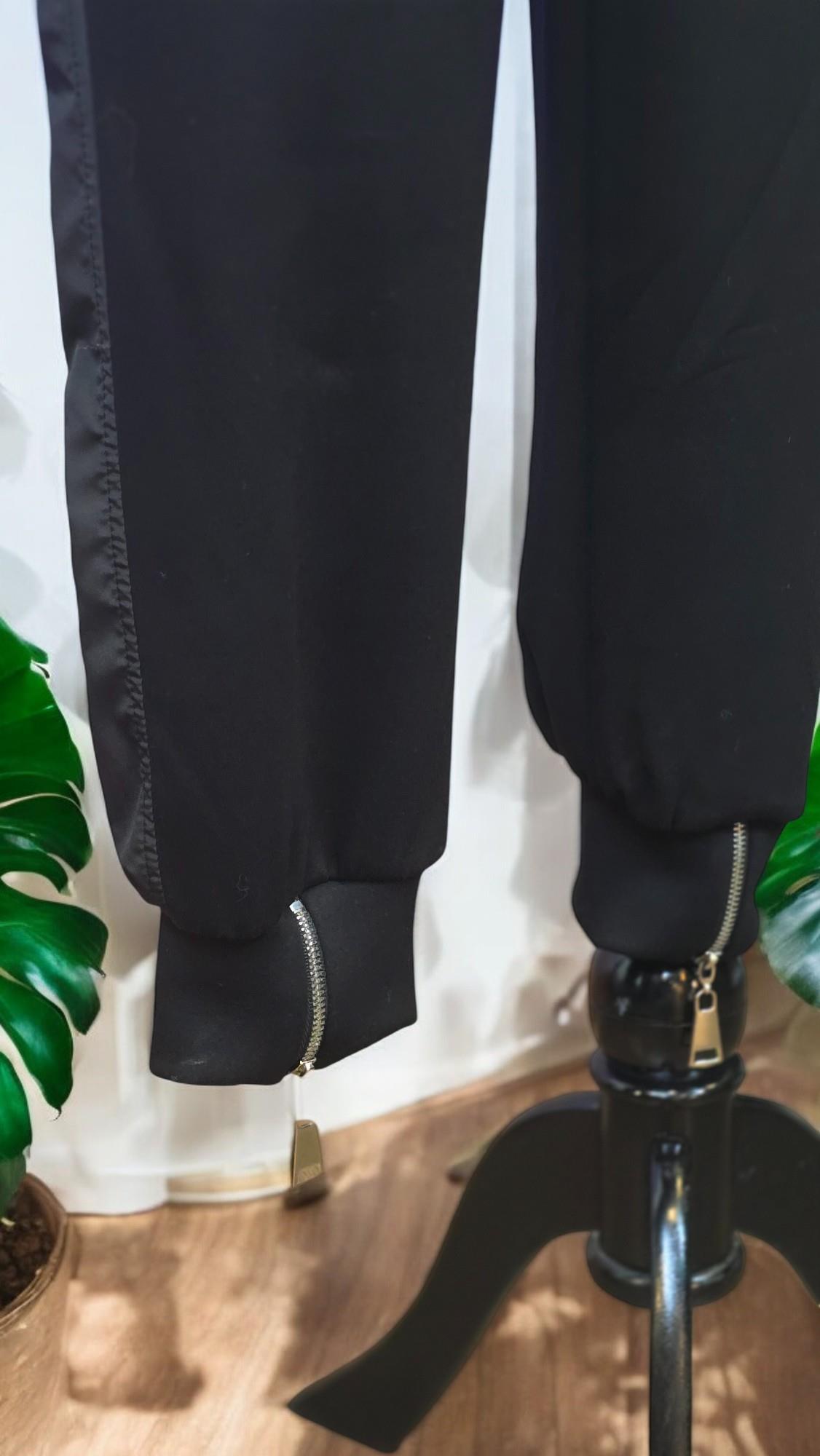 ON FASHION Paçası Fermuar Detaylı cepli Eşofman - Siyah