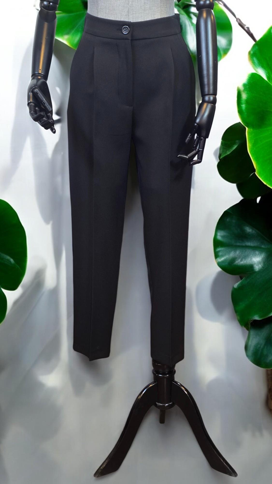 ON FASHION Tek Pile Dar Paça Pantolon - Siyah