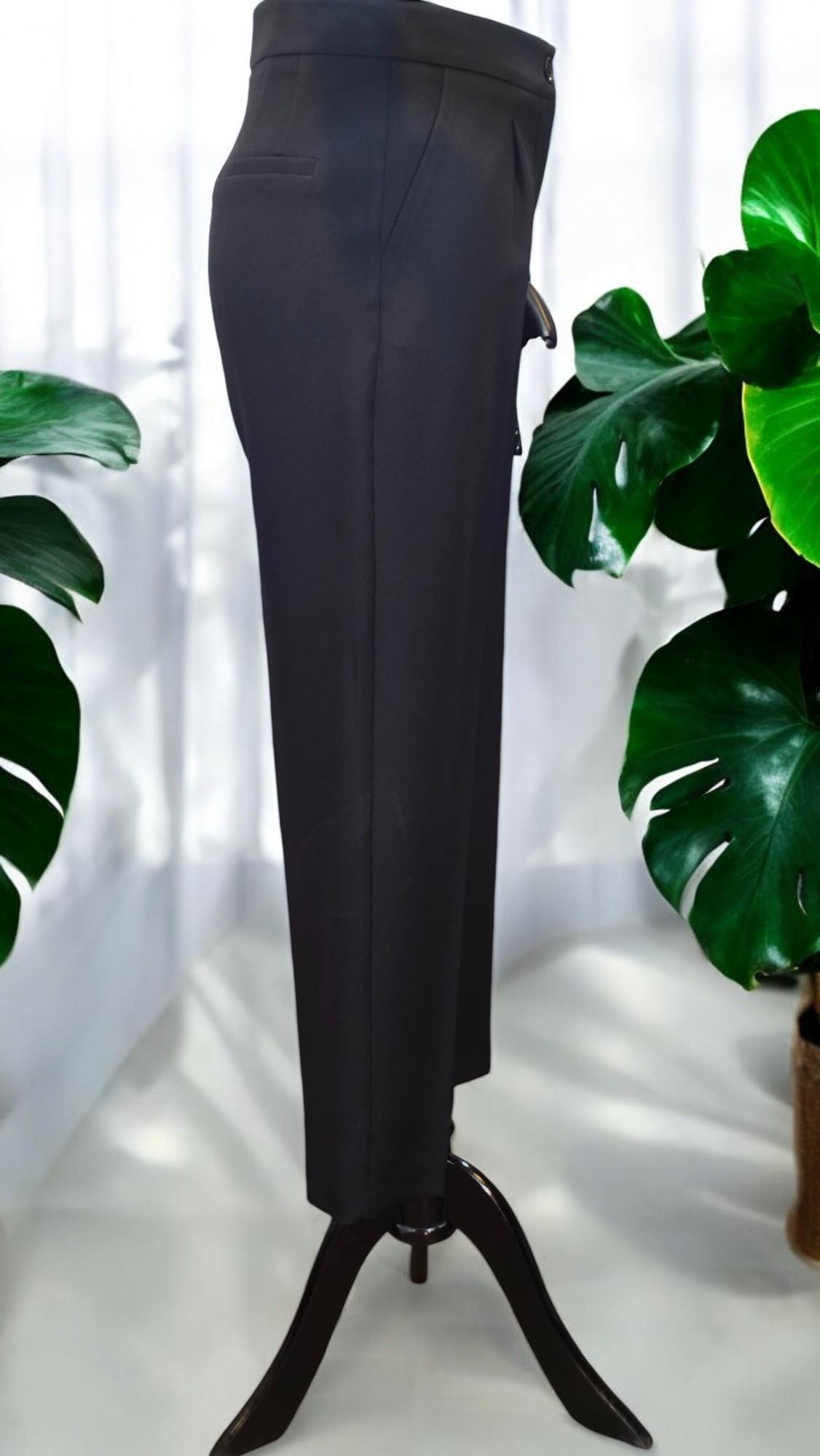 ON FASHION Tek Pile Dar Paça Pantolon - Siyah