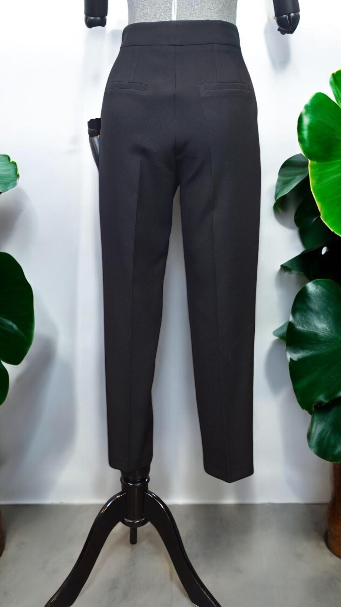 ON FASHION Tek Pile Dar Paça Pantolon - Siyah
