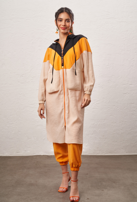 RED SHE TASARIM KAP - BEJ/ORANJ