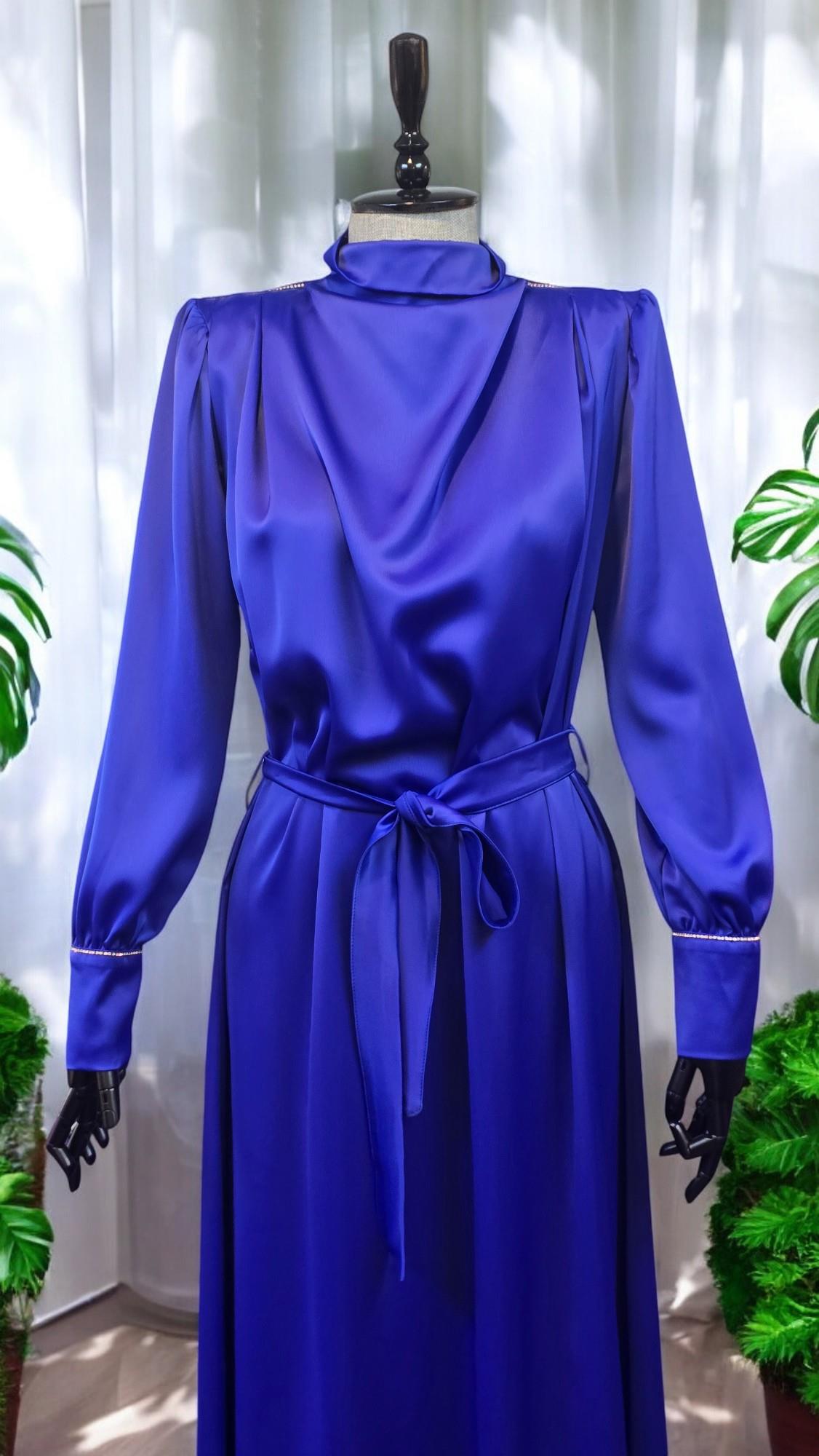 ZARA SATEN ELBİSE - SAKS