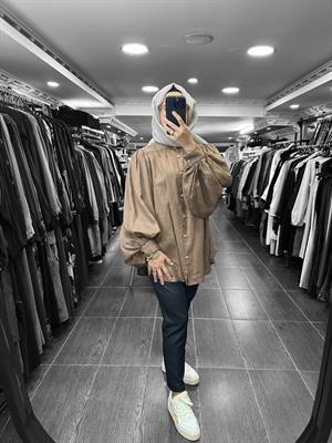 25YGSTNK4033/Ghisa Tunik - Açık Kahve