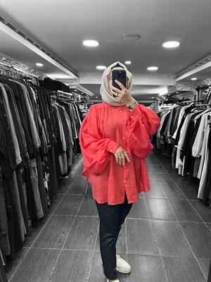 25YGSTNK4033/Ghisa Tunik - Kırmızı