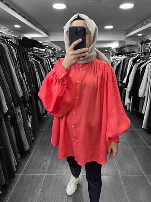 25YGSTNK4033/Ghisa Tunik - Kırmızı