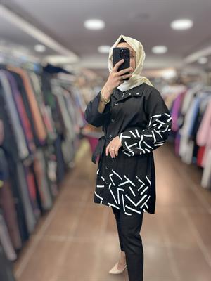 25YGSTNK4941/Ghisa Tunik - Sİyah