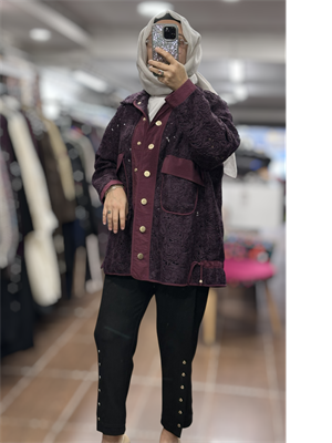 26KGSCKT3333/Ghisa Ceket - MÜRDÜM