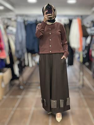 26KGSPNT8018/Ghisa Pantolon - KAHVE