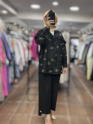 26KGSTNK3211/Ghisa Tunik - SİYAH
