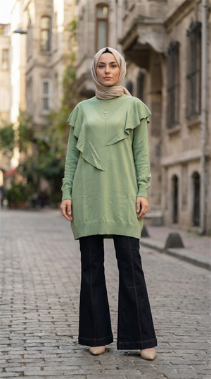 3620T4325/Ghisa Tunik - YEŞİL