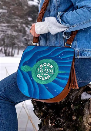 Born to Travel in the Ocean / Dogo ivy bag kadın çanta