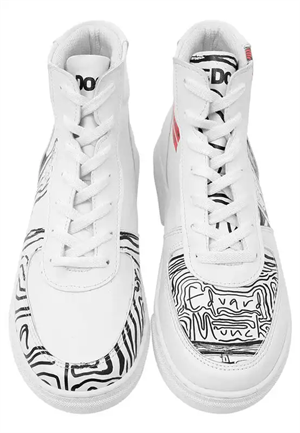 Edvard Munch The Scream / Dogo MS Ace Boots Kadın Düz Bot