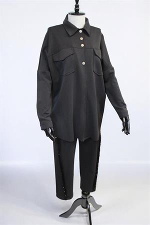 Ghisa Cep Detaylı Tunik Pantolon - Siyah