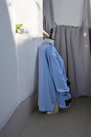 Ghisa Kol Detaylı Tunik - Mavi