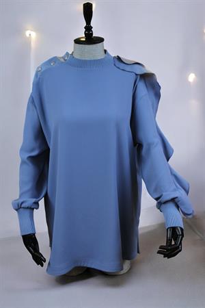 Ghisa Kol Detaylı Tunik - Mavi