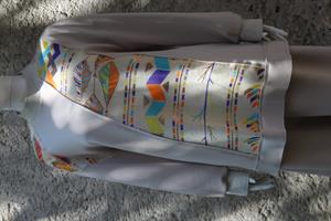 Ghisa Önü Jakarlı Tunik Pantolon Takımı - Taş