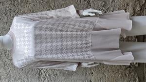 Ghisa Şifon Detaylı Tunik - Bej