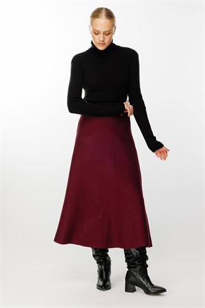 Ghisa Triko Etek - Bordo