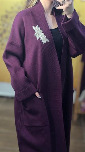 Ghisa Triko hırka - BORDO