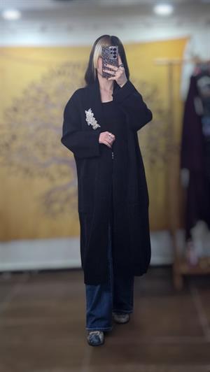 Ghisa Triko hırka - Siyah