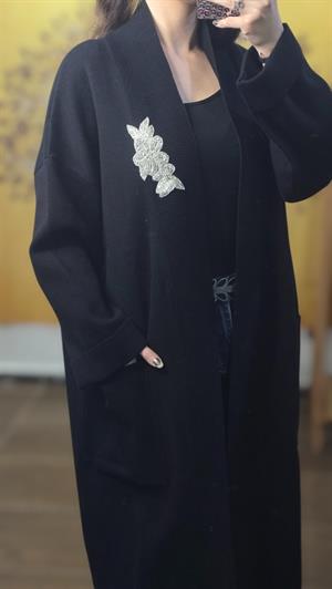 Ghisa Triko hırka - Siyah