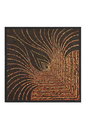 İmannoor Alev Yosun Yeşili İpek Eşarp 130x130