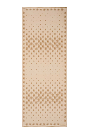 İmannoor Damlalar Bej Krep İpek Şal 80x210