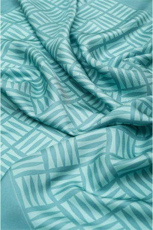 İmannoor Iman Kare Mint Tivil İpek Eşarp 90x90