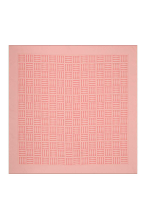 İmannoor Iman Kare Pembe Tivil İpek Eşarp 90x90