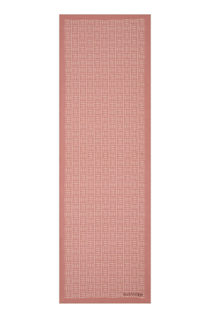 İmannoor Iman Kare Pembe Tivil İpek Şal 70x210