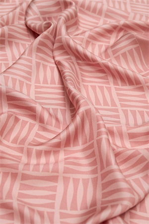 İmannoor Iman Kare Pembe Tivil İpek Şal 70x210